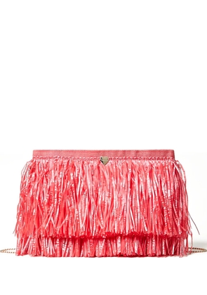 TWINSET fringed clutch bag - Pink