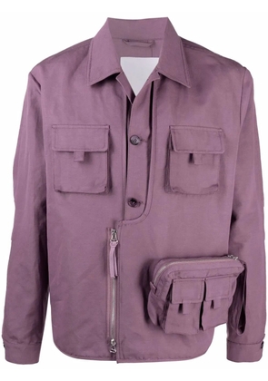 Kenzo multiple-pocket long-sleeve jacket - Purple