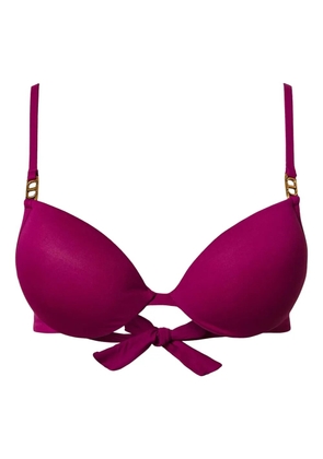 TWINSET Oval T bikini top - Purple