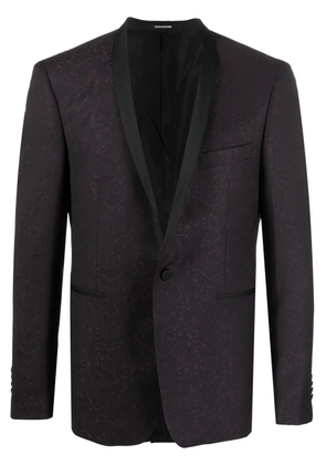 Tagliatore paisley-jacquard single-breasted blazer - Black