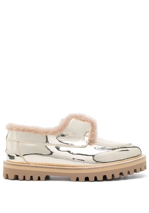 Le Silla Yacht metallic-finish loafers - Gold