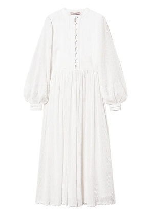TWINSET plumetis linen maxi dress - White