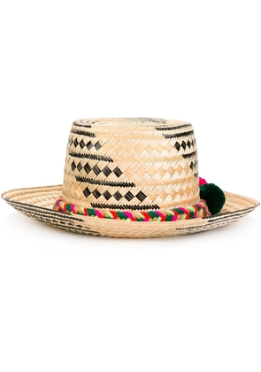 Yosuzi pom pom detail hat - Multicolour