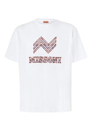 Missoni logo-embroidered T-shirt - White