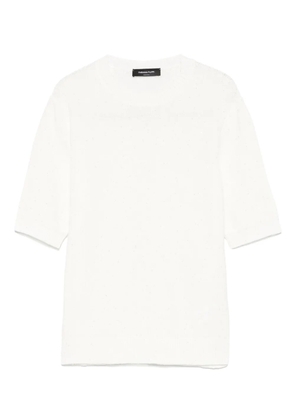 Fabiana Filippi sequin-embellished crew-neck T-shirt - White