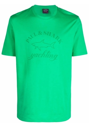 Paul & Shark logo-print cotton T-shirt - Green