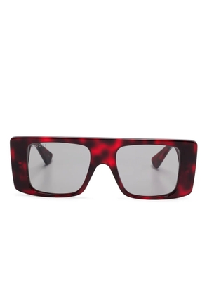 Gucci Eyewear rectangular-frame sunglasses - Brown
