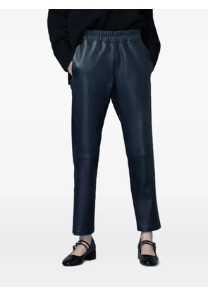 Inès & Maréchal Jardin leather trousers - Blue