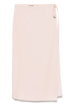 Theory wrap-design midi skirt - Pink