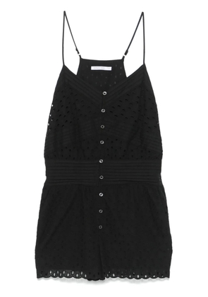 Patrizia Pepe broderie-anglaise jumpsuit - Black