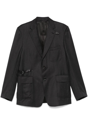 Brioni single-breasted blazer - Grey