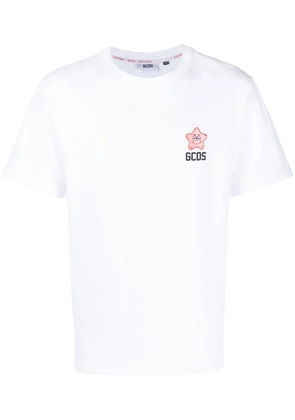 GCDS star-patch logo-print T-shirt - White