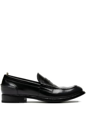 Officine Creative penny leather loafers - Black
