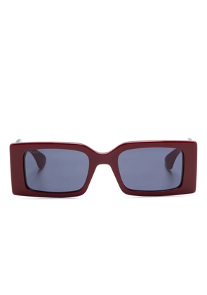 Gucci Eyewear rectangle-frame sunglasses - Red