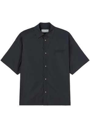 AMBUSH logo-patch cotton shirt - Black