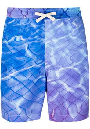 BLUE SKY INN Pool-print swim shorts