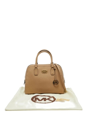 Michael Michael Kors large Sandrine leather tote bag - Neutrals