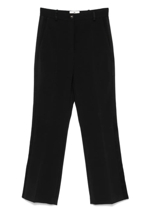 Elisabetta Franchi satin-trim crepe trousers - Black