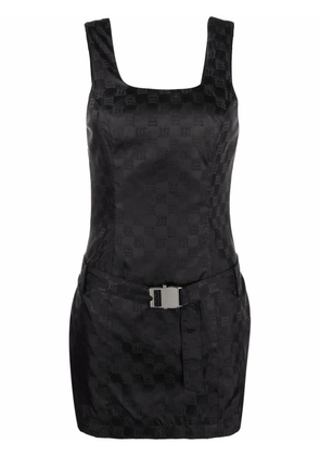 MISBHV monogram jacquard mini dress - Black