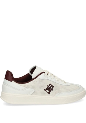 Tommy Hilfiger TH-monogram colour-blocked sneakers - White