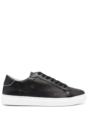 Fabiana Filippi round-toe low-top sneakers - Black