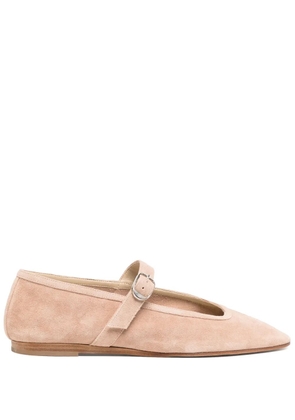 Le Monde Beryl suede Mary Jane ballerina shoes - Pink