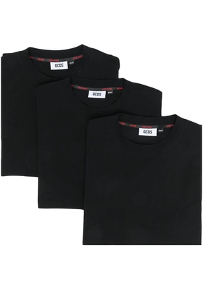 GCDS solid colour T-shirt - Black