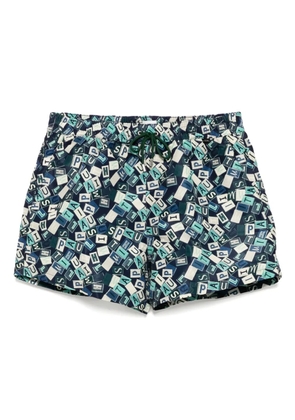 Paul Smith logo-print swim shorts - Blue