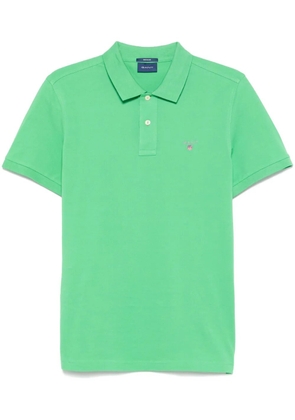 Gant logo-embroidered polo shirt - Green