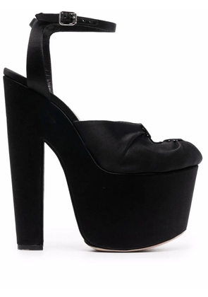 Giambattista Valli cut-out platform heels - Black
