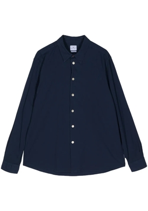 PS Paul Smith organic-cotton seersucker shirt - Blue