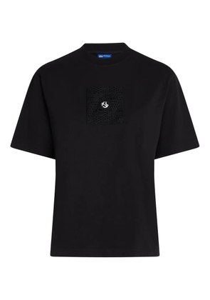 Karl Lagerfeld Jeans logo-embroidered T-shirt - Black