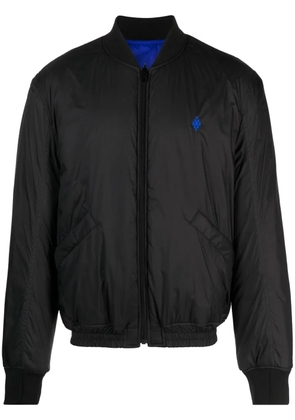 COUNTY OF MILAN logo-print reversible bomber jacket - Black