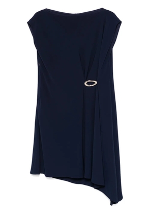 LIU JO draped-detailing mini dress - Blue