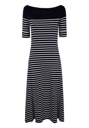 Lauren Ralph Lauren striped midi dress - Blue