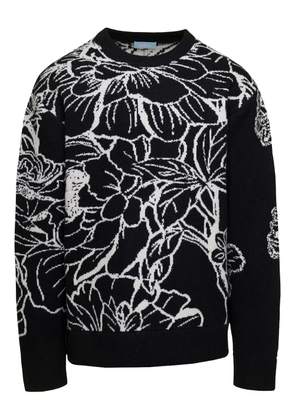 3PARADIS floral-embroidered sweater - Black