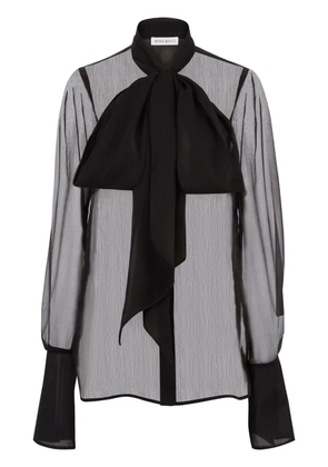Nina Ricci sheer silk shirt - Black