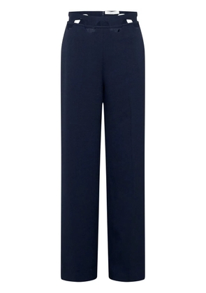 Dion Lee hinge-seam straight trousers - Black