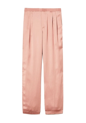 TWINSET pleated satin trousers - Pink