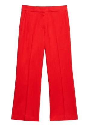 MSGM straight cropped trousers - Red