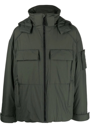 Juun.J padded zip-up jacket - Green