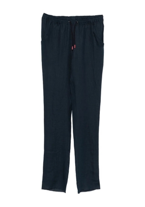Kiton drawstring-waist trousers - Blue