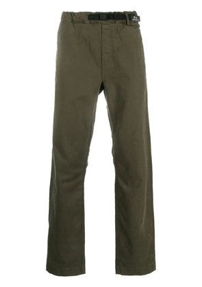 Woolrich slide-buckle straight-leg trousers - Green