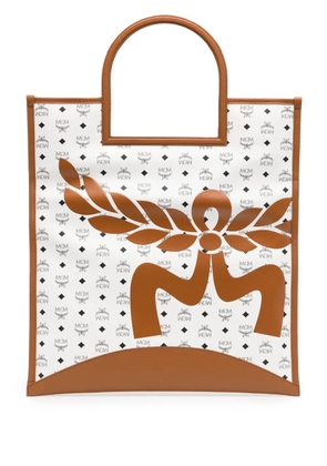 MCM extra-large Aren Mega Laurel Visetos tote bag - White