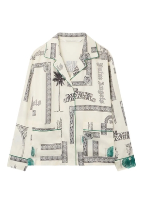 Palm Angels dollar print shirt - Neutrals