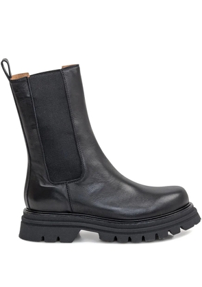 ENNEQUADRO leather Chelsea boots - Black