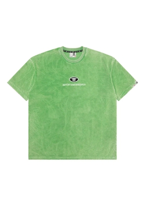 AAPE BY *A BATHING APE® logo-embroidered T-Shirt - Green