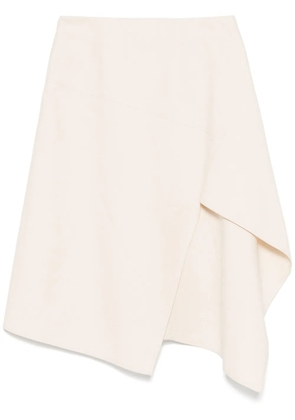 Plan C panelled midi skirt - Neutrals