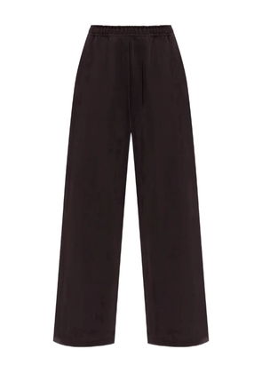 Lacoste logo-embroidered trousers - Brown