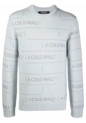 A-COLD-WALL* chain jacquard knit jumper - Grey
